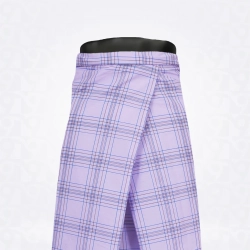 White Navy Blue Black Checked Cotton Lungi